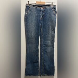 Y2K Ecko Red Low Rise No Waist Diva Denim Indigo Classic Wash Jeans Size 9